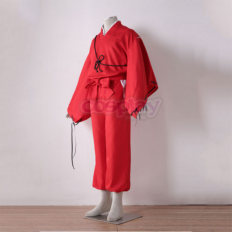 Inuyasha 2 Red Anime Cosplay Costumes Outfit