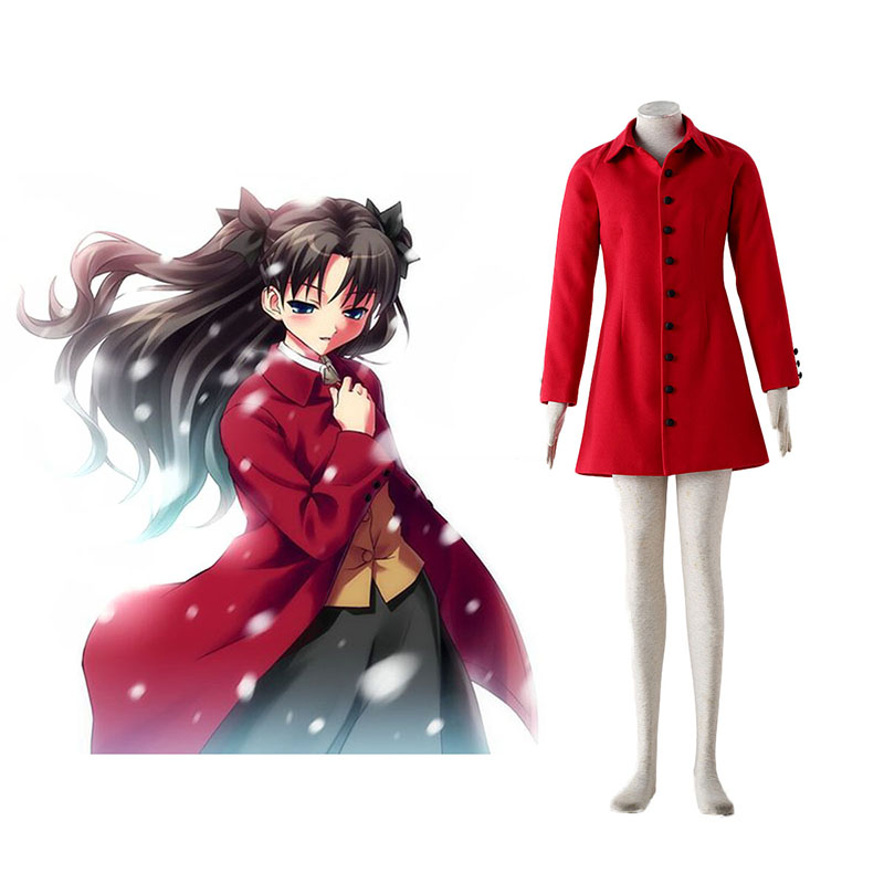 The Holy Grail War Tohsaka Rin 4 Red Anime Cosplay Costumes Outfit