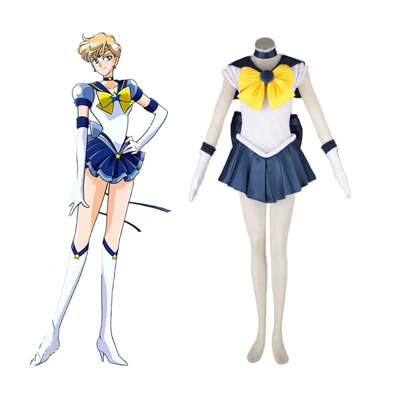 Sailor Moon Tenoh Haruka 1 Anime Cosplay Costumes Outfit