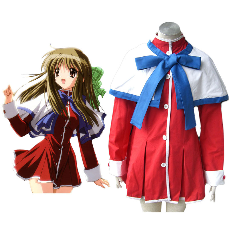 Kanon High School Uniforms Blue Ribbon Anime Cosplay Costumes Outfit