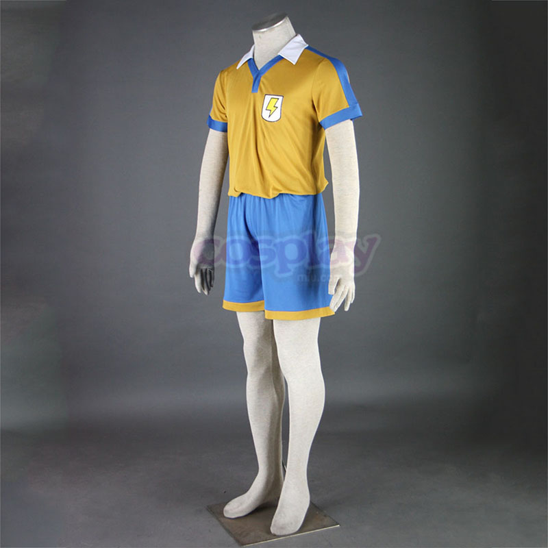 Inazuma Eleven Raimon Summer Soccer Jersey 2 Anime Cosplay Costumes Outfit