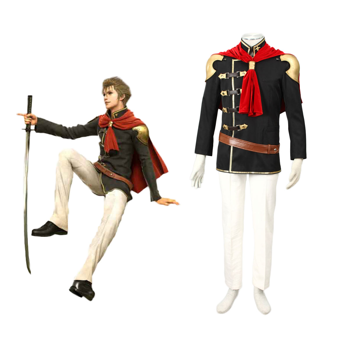 Final Fantasy Type-0 Jack 1 Anime Cosplay Costumes Outfit
