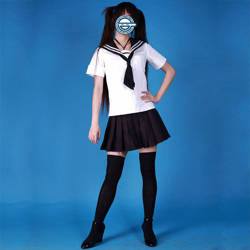 Sailor Suit Uniform 3 Black Tie Anime Cosplay Costumes Outfit