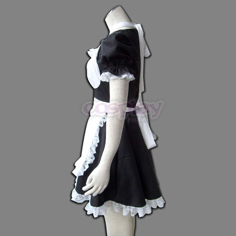 Maid Uniform 2 Black Winged Angle Anime Cosplay Costumes Outfit
