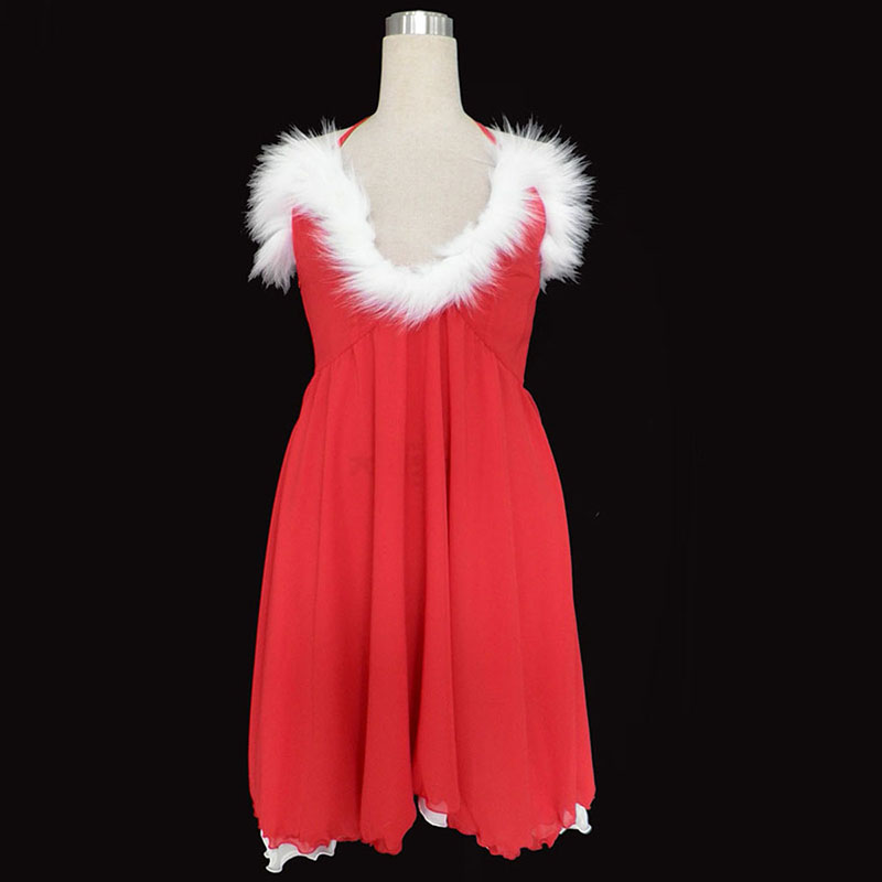 Christmas Lady Dress 3 Anime Cosplay Costumes Outfit