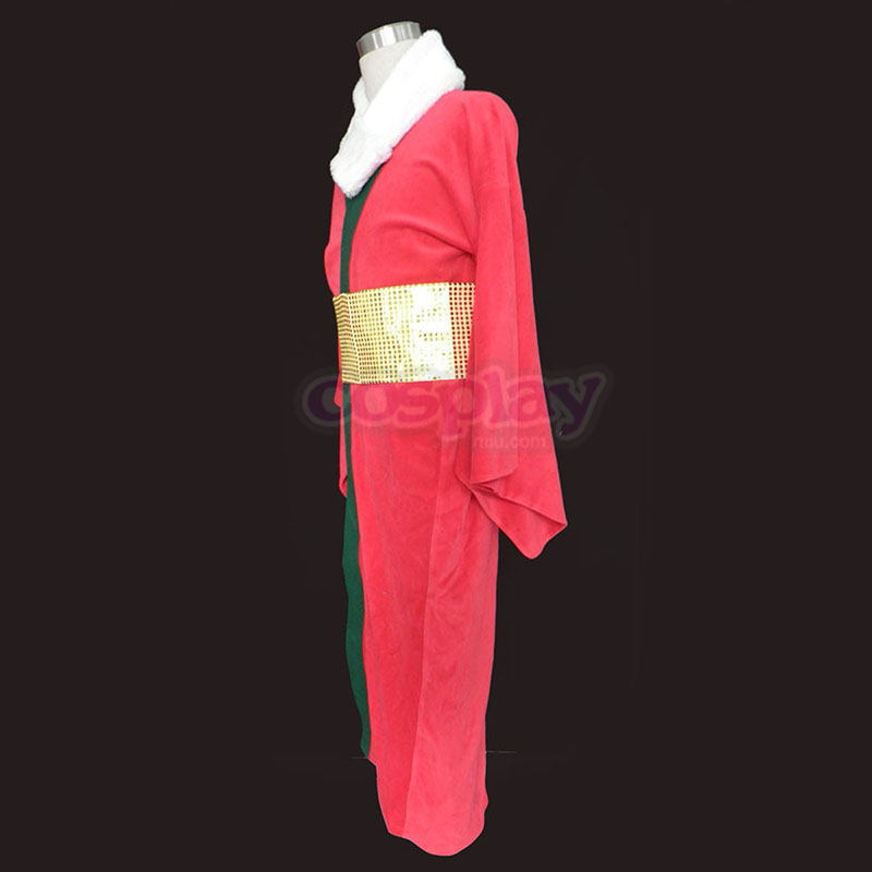 Christmas Red Kimono 1 Anime Cosplay Costumes Outfit