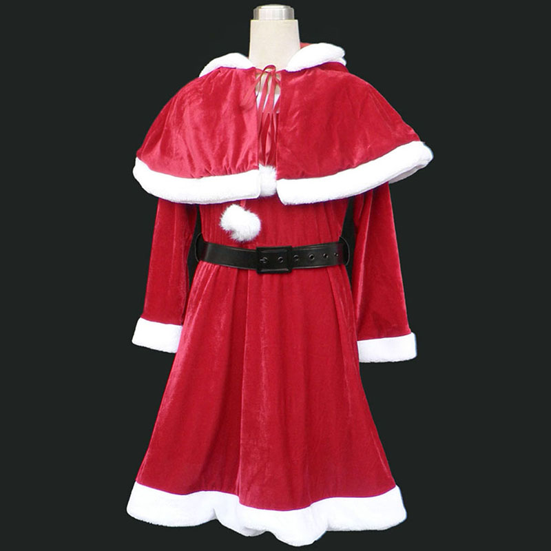 Christmas Lady Dress 9 Red Anime Cosplay Costumes Outfit