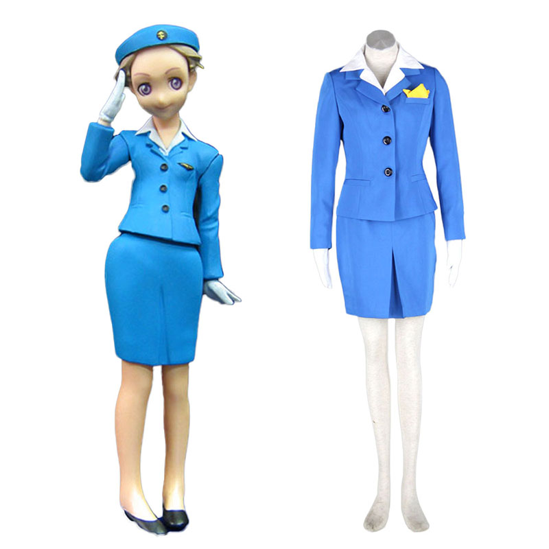 Aviation Uniform Culture Stewardess 1 Anime Cosplay Costumes Outfit
