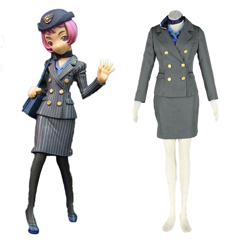 Aviation Uniform Culture Stewardess 8 Anime Cosplay Costumes Outfit