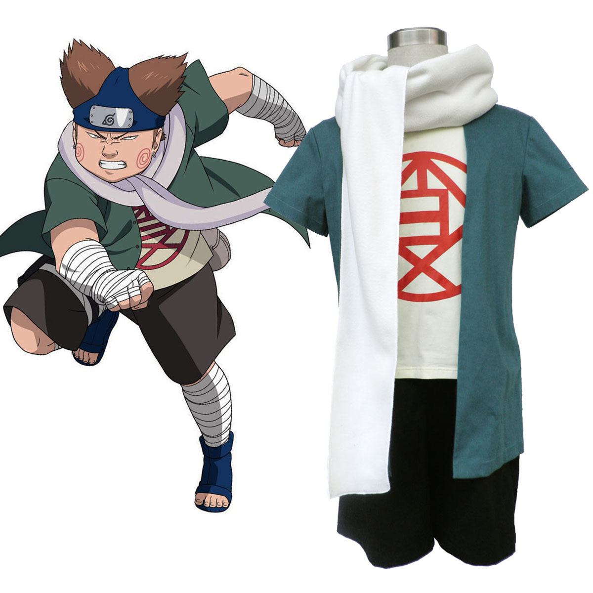 Naruto Choji Akimichi 1 Anime Cosplay Costumes Outfit