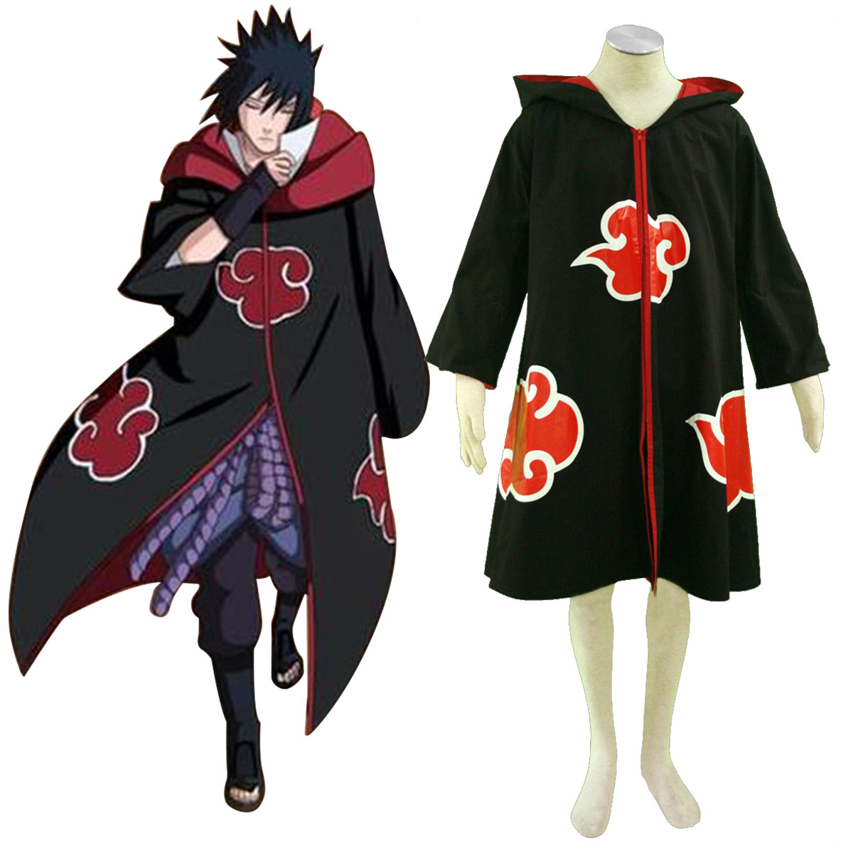 Naruto Taka Organization Anime Cosplay Costumes Outfit
