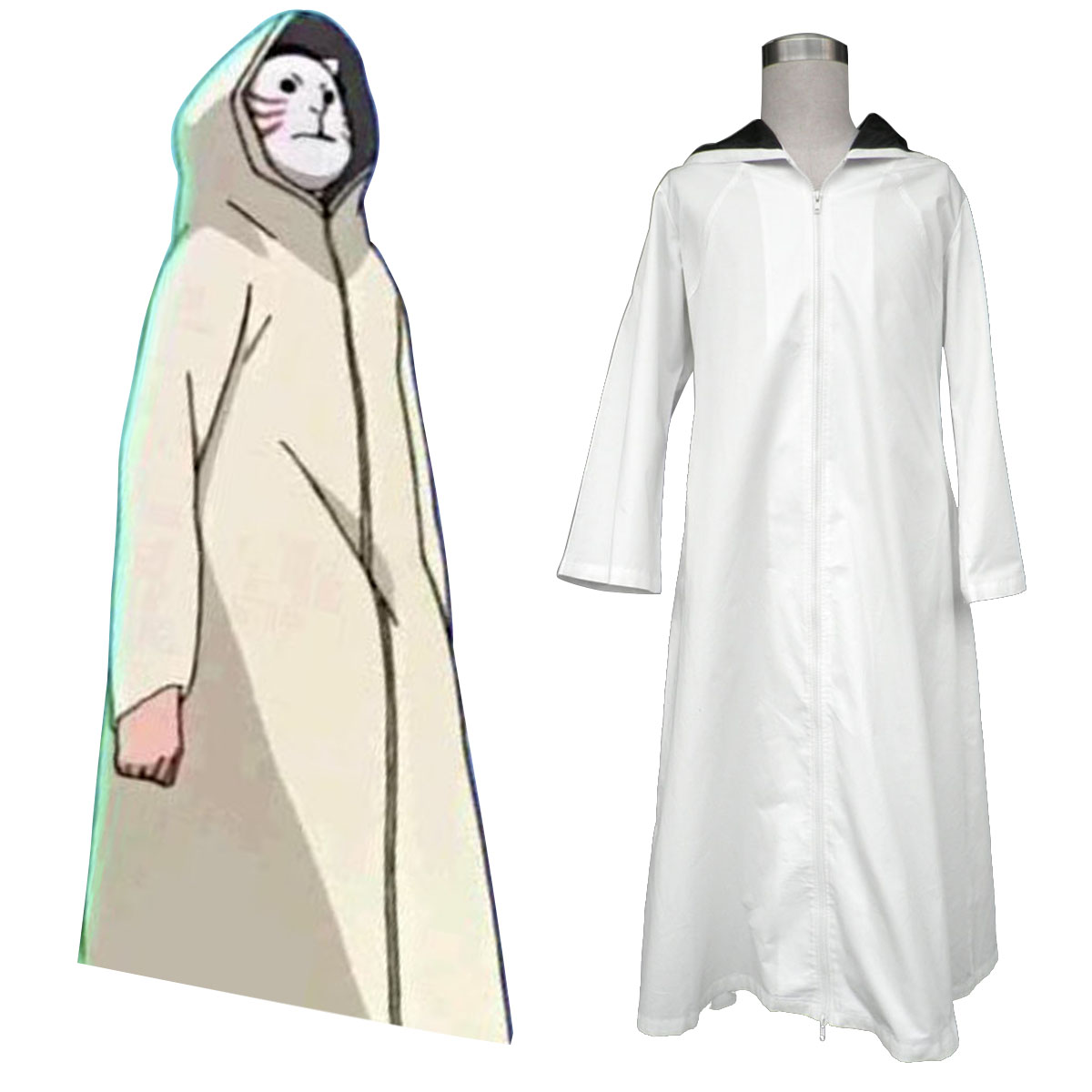 Naruto ANBU Cloak 1 Anime Cosplay Costumes Outfit