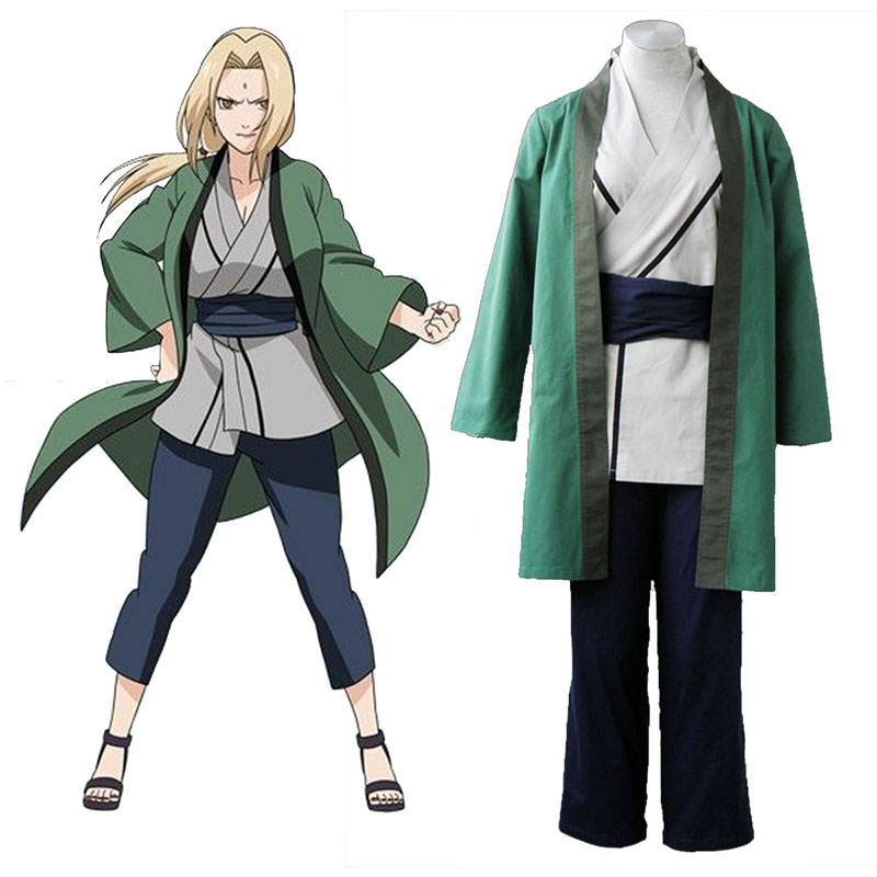 Naruto Tsunade 1 Anime Cosplay Costumes Outfit
