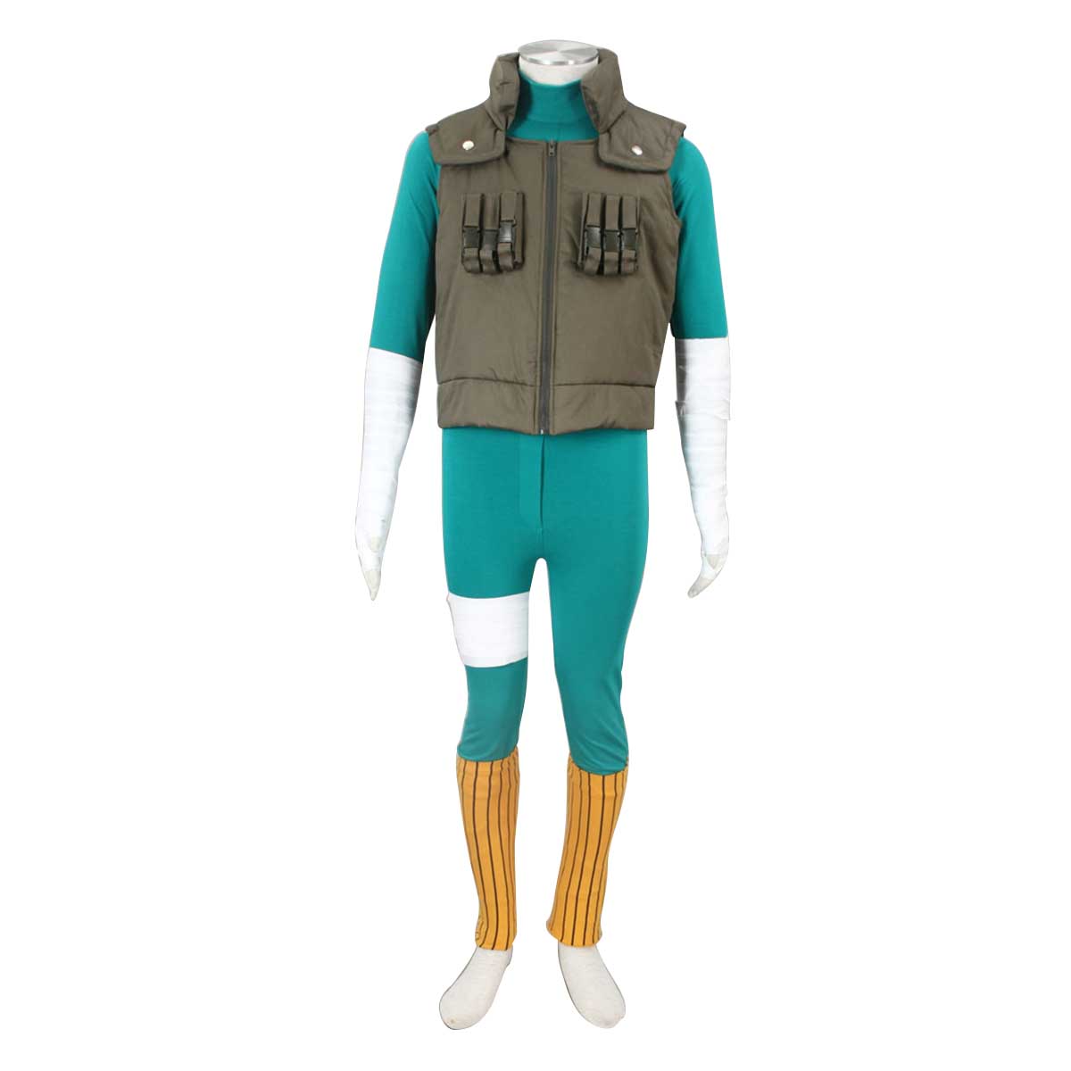 Naruto Shippuden Rock Lee 2 Anime Cosplay Costumes Outfit