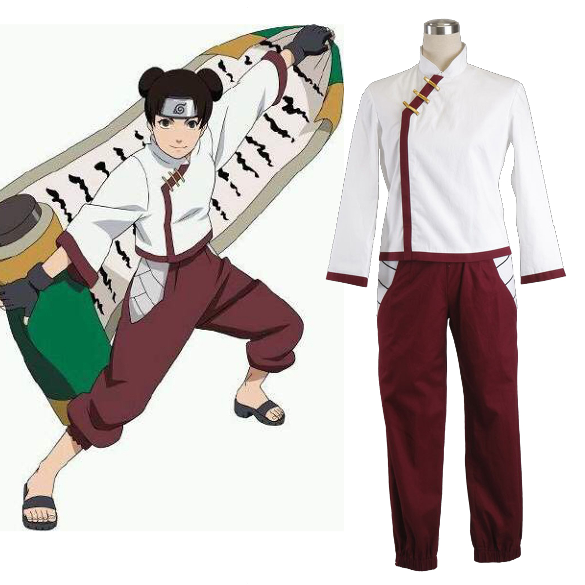 Naruto Shippuden Tenten 2 Anime Cosplay Costumes Outfit