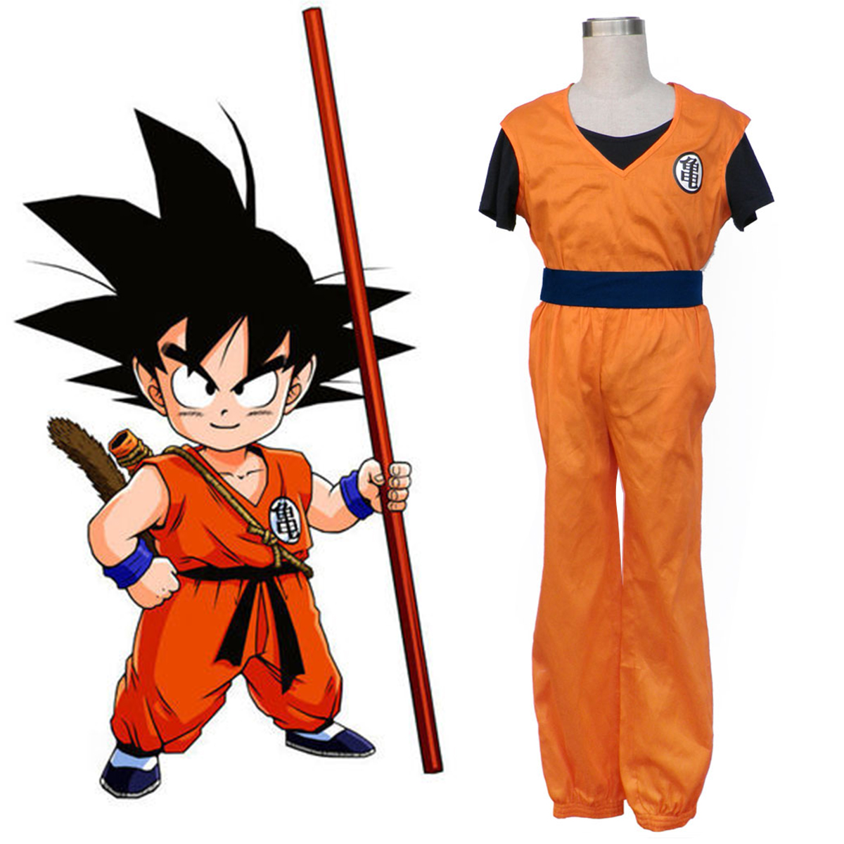Dragon Ball Son Goku 1 Anime Cosplay Costumes Outfit