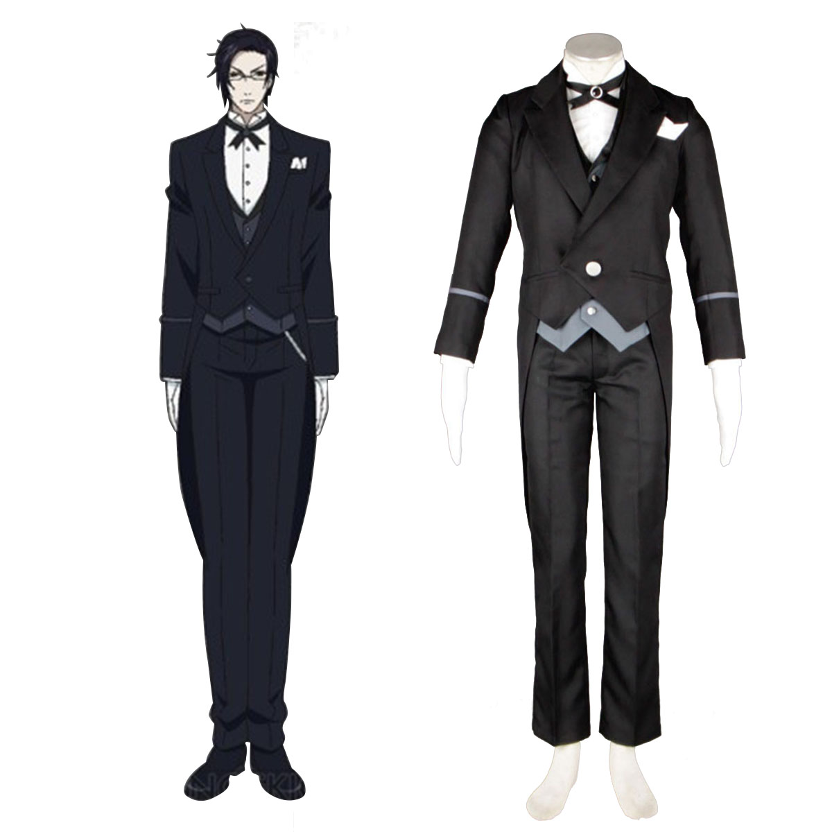 Black Butler Claude Faustus 1 Anime Cosplay Costumes Outfit