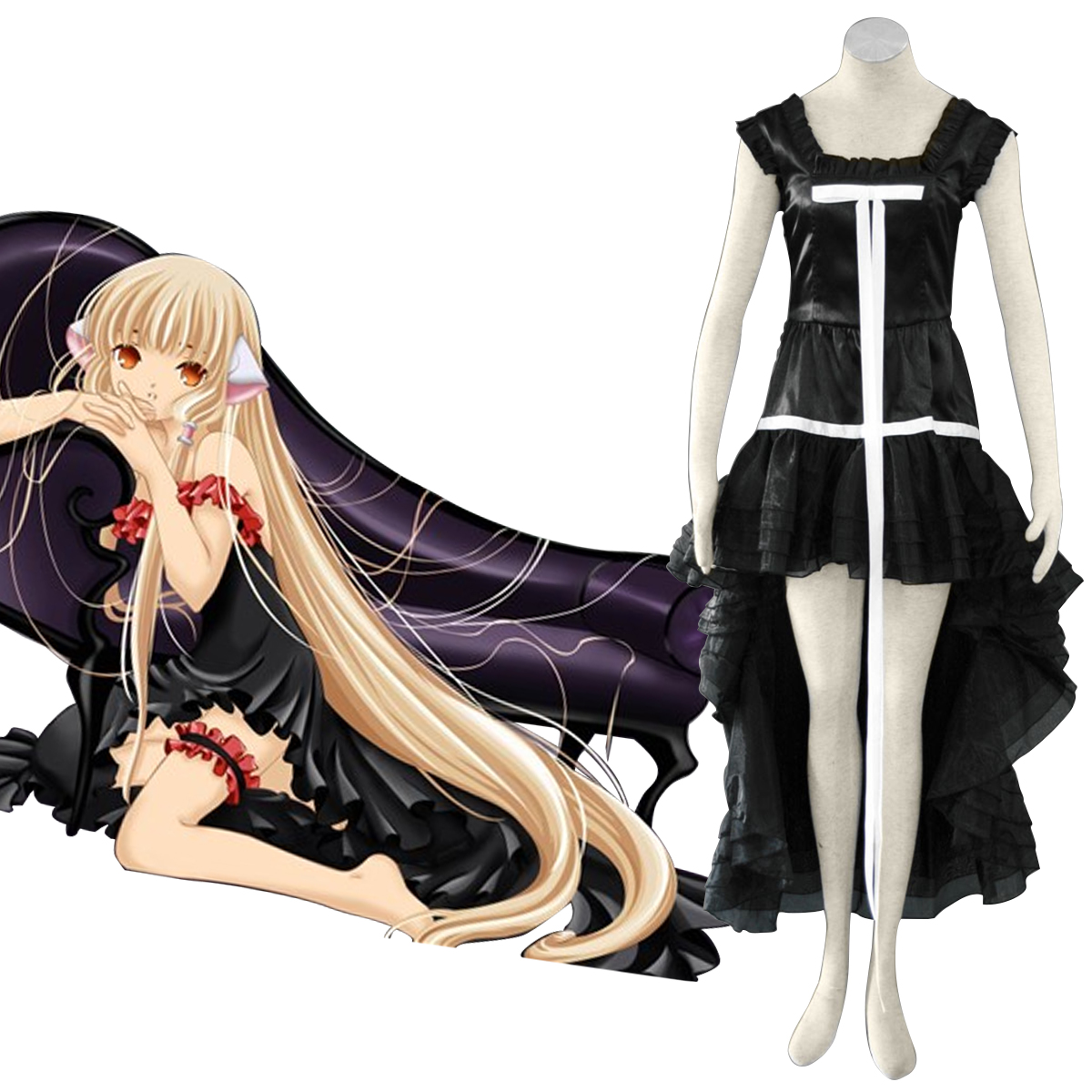 Chobits Chi 1 Anime Cosplay Costumes Outfit