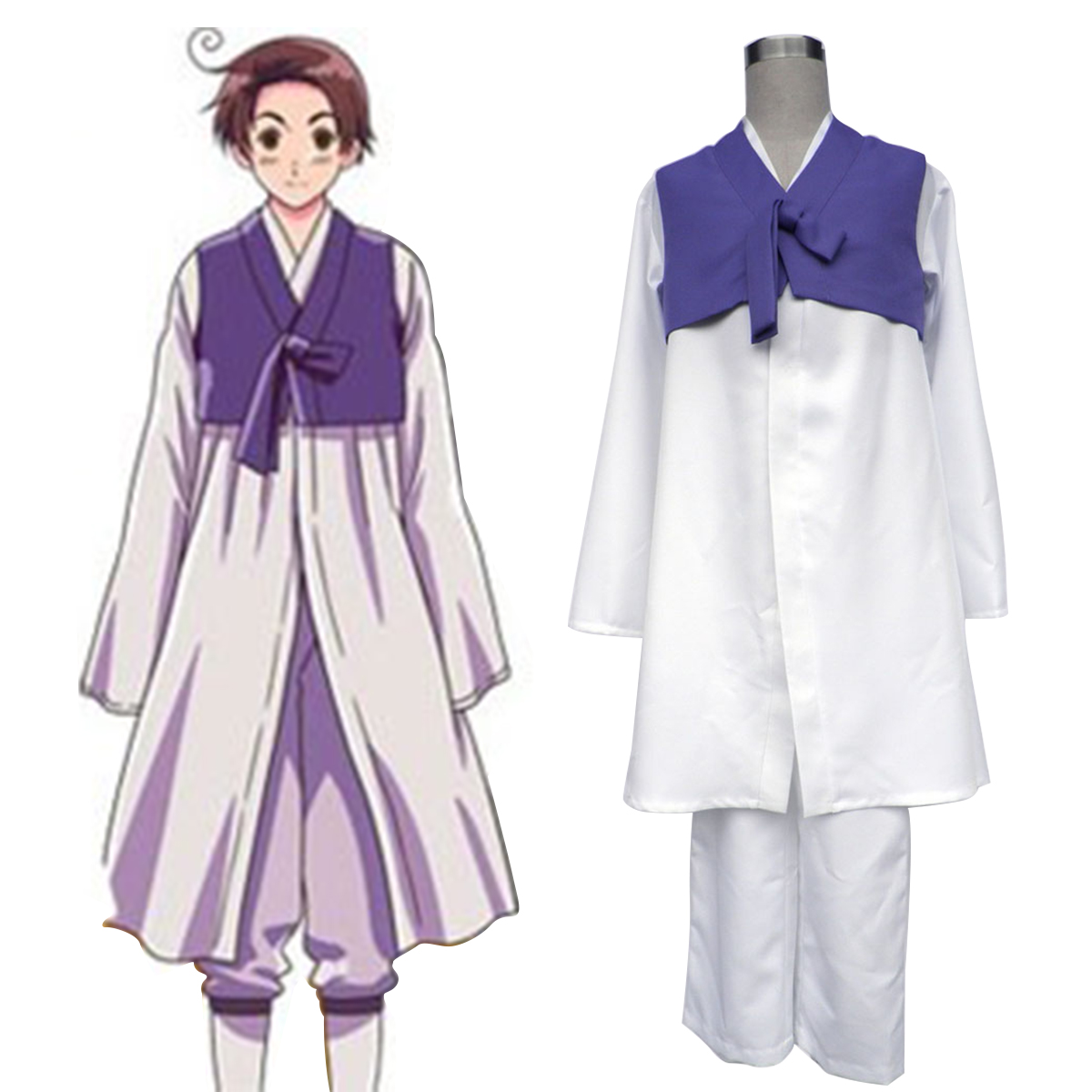 Axis Powers Hetalia South Korea 1 Anime Cosplay Costumes Outfit