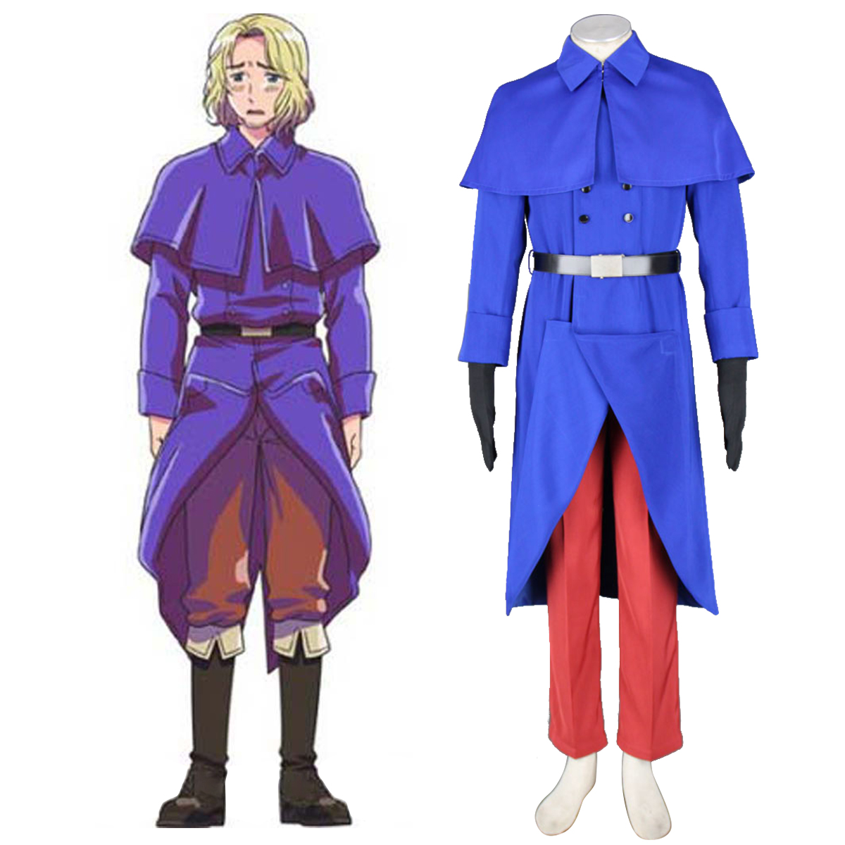 Axis Powers Hetalia France Francis Bonnefeuille 1 Anime Cosplay Costumes Outfit