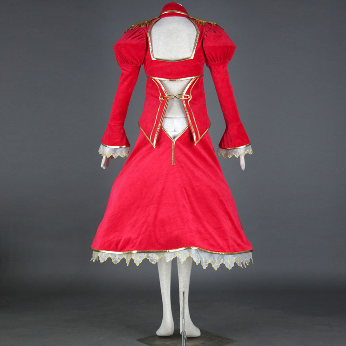 The Holy Grail War Saber 2 Red Anime Cosplay Costumes Outfit