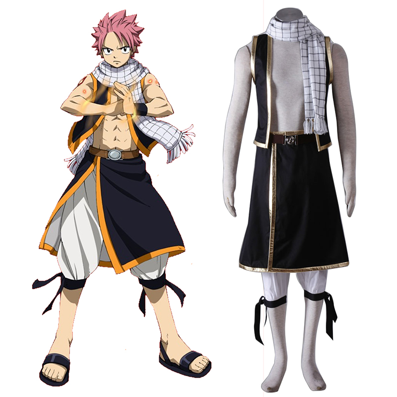 Fairy Tail Natsu Dragneel 1 Anime Cosplay Costumes Outfit