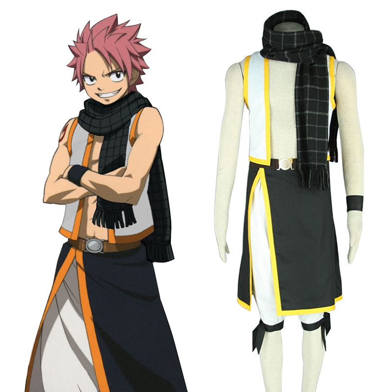 Fairy Tail Natsu Dragneel 2 Anime Cosplay Costumes Outfit