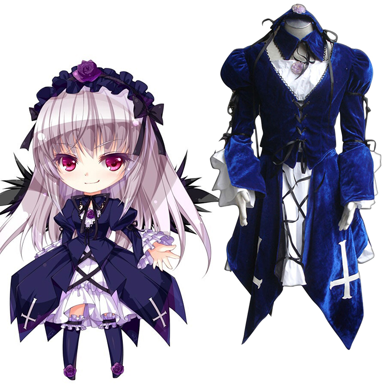 Rozen Maiden Suigintou 1 Anime Cosplay Costumes Outfit