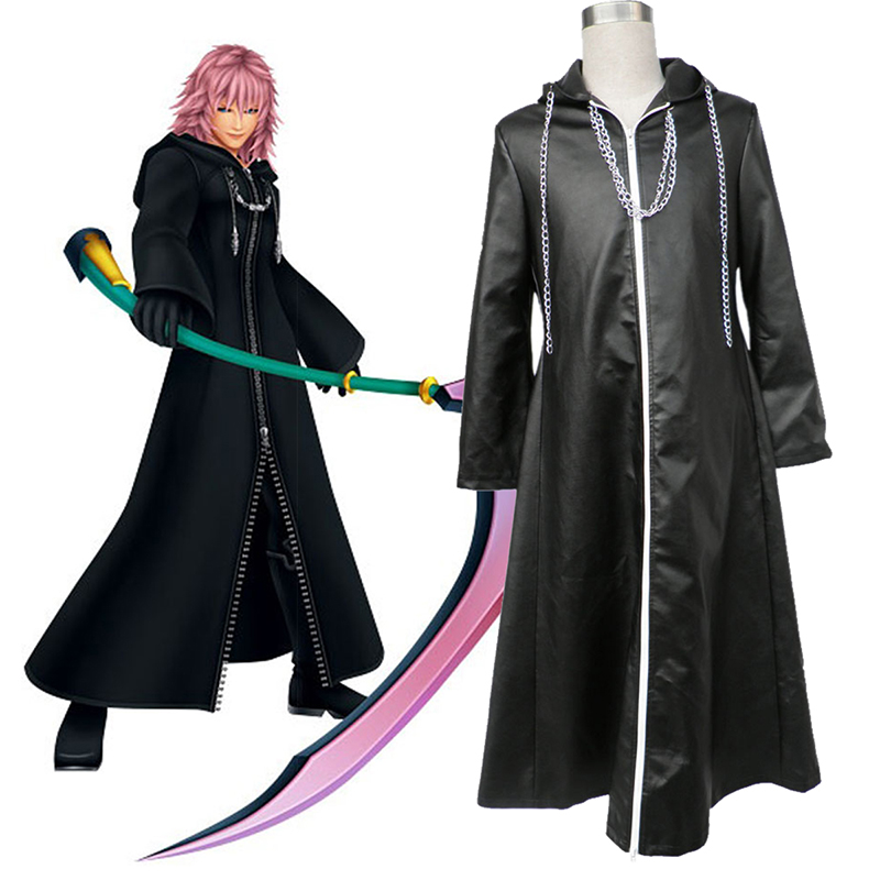 Kingdom Hearts Organization XIII Marluxia 2 Anime Cosplay Costumes Outfit
