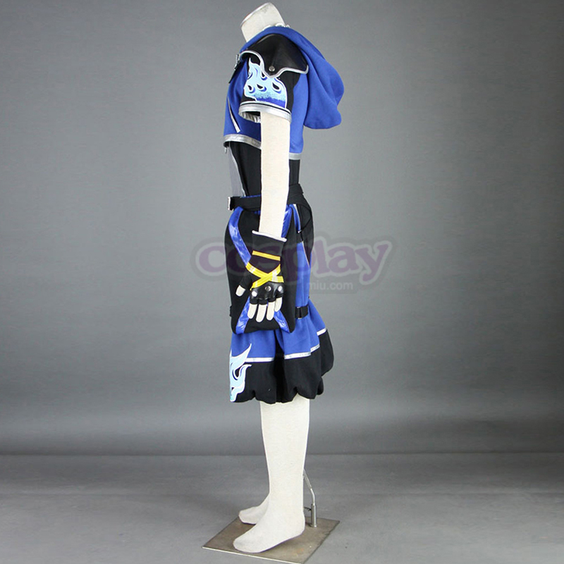 Kingdom Hearts Sora 2 Blue Anime Cosplay Costumes Outfit