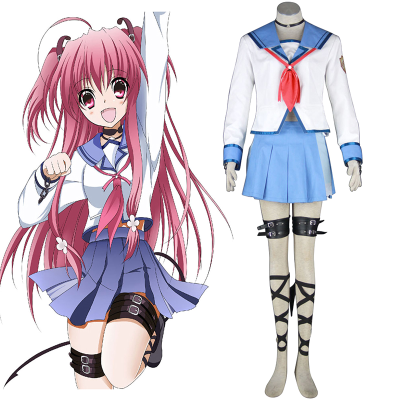 Angel Beats! Yui 1 Anime Cosplay Costumes Outfit