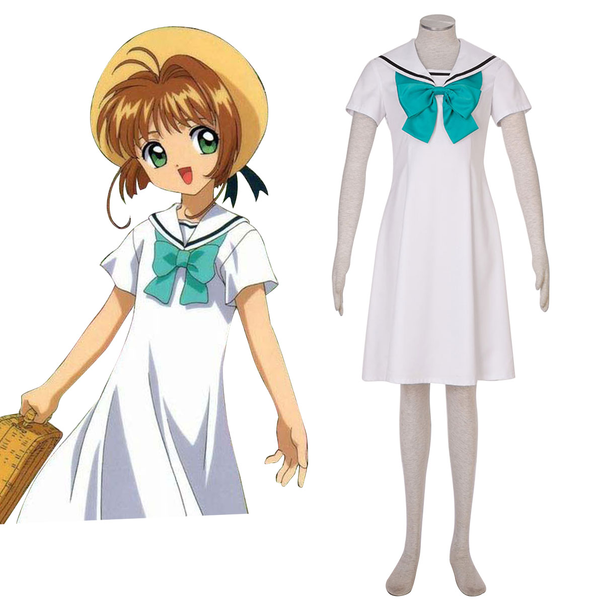 Cardcaptor Sakura Kinomoto Sakura 5 Anime Cosplay Costumes Outfit