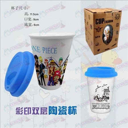 Double color ceramic cups (One Piece Accessories)