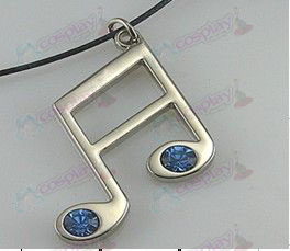 Hatsune note 2 blue diamond necklace