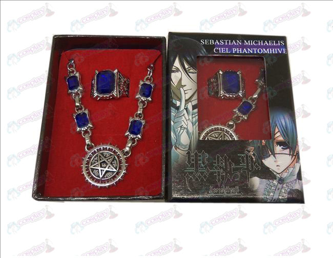 DBlack Butler Accessories Compact logo necklace + ring