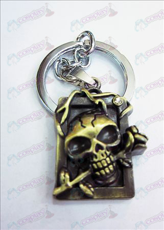 Death Note Accessories party licensing dimensional skull headband diamond key ring (bronze)