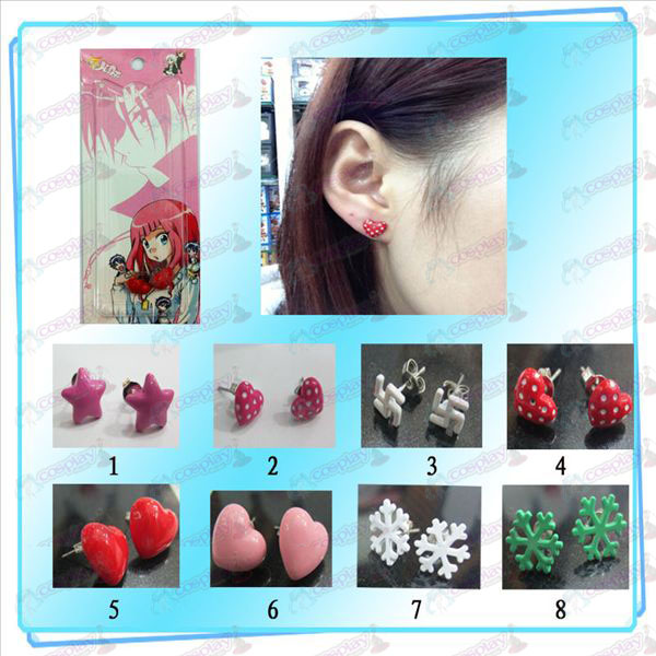 Eight cartoon earring