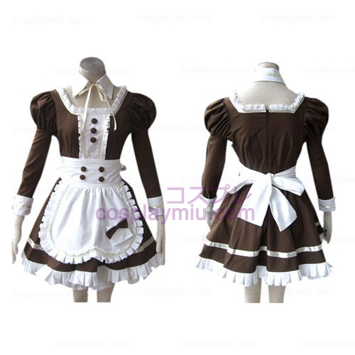 Brown Gothic Lolita Cosplay Costume