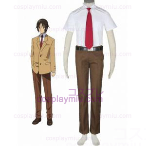 Seitokai Yakuin Domo-men's Summer School Uniform 65% Cotton 35% Polyester Cosplay Costume
