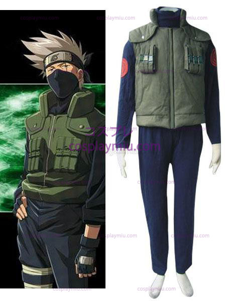 Naruto Hatake Kakashi Hidden leaf village of Konoha Jounins Cosplay Uniform