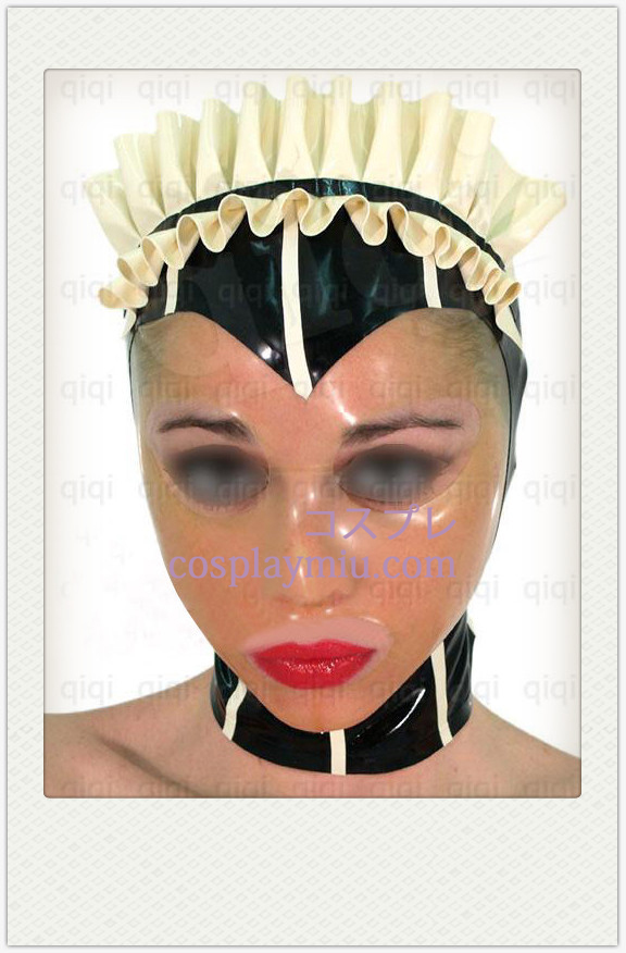 Classic Female Cosplay Latex Mask with Transparent Face