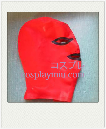 Sexy Red Latex Mask with Open Eyes and Mouth