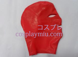 Classic Red Latex Mask with Open Eyes and Mouth