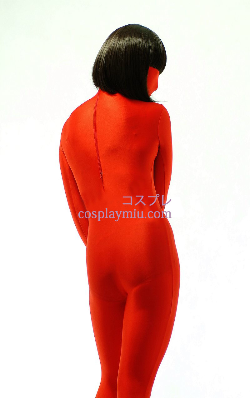 Red Unisex Modal Zentai Suit