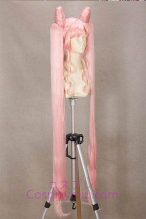 Sailor Moon Black Lady Long Pink Cosplay Wig