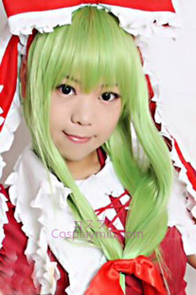 Touhou Project Kagiyama Hina Mixed Green Cosplay Wig