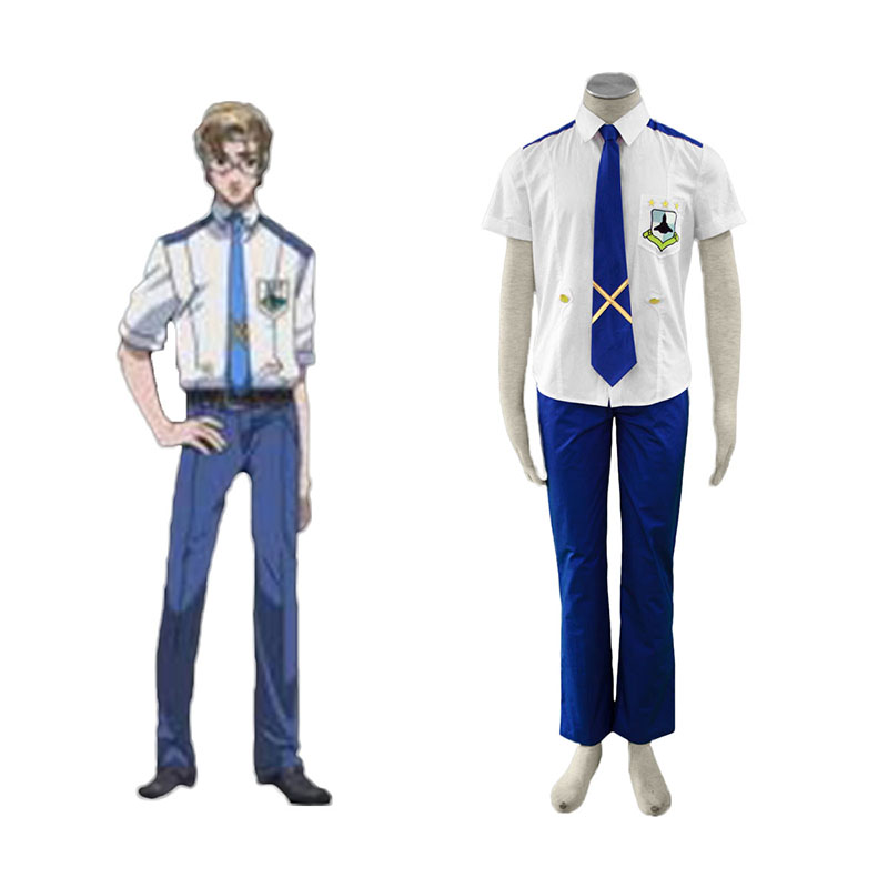 Macross F Mikhail Blanc 1 Anime Cosplay Costumes Outfit