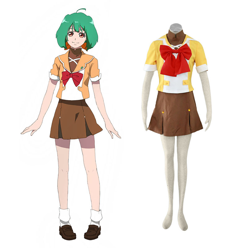 Macross F Ranka Lee 4 Anime Cosplay Costumes Outfit
