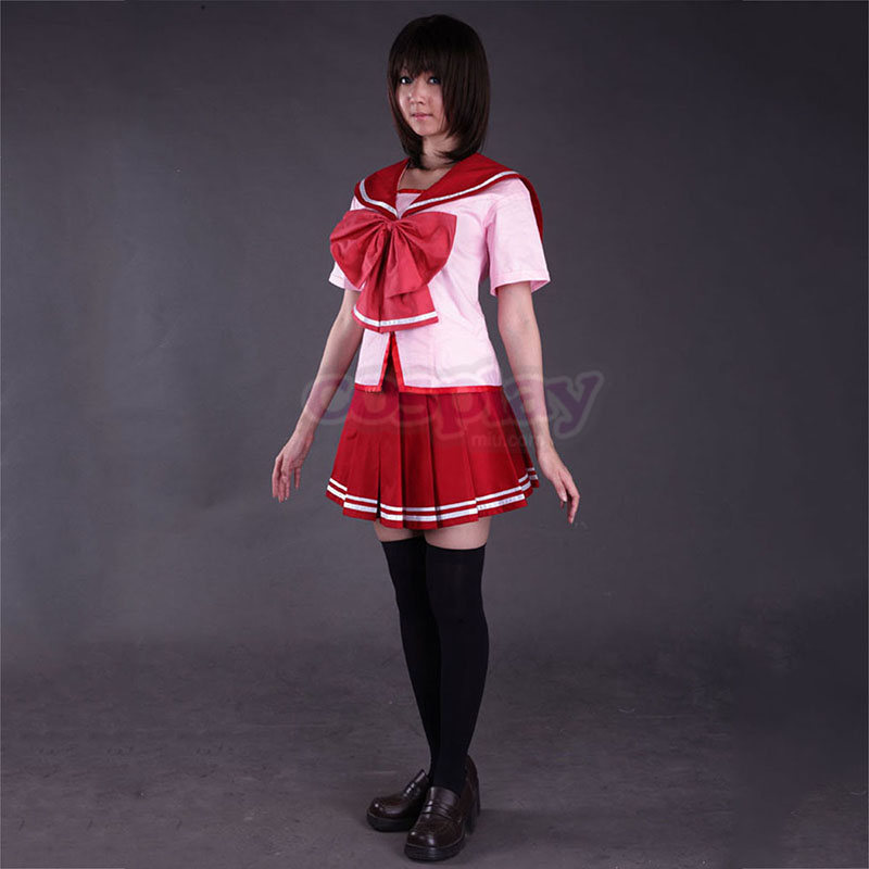 To Heart 2 CostumesKousaka Tamaki 2 Summer Sailor Anime Cosplay Costumes Outfit