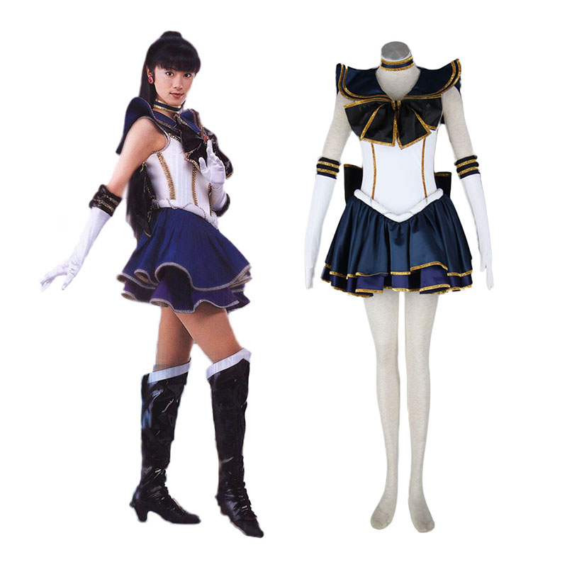 Sailor Moon Meiou Setsuna 2 Anime Cosplay Costumes Outfit